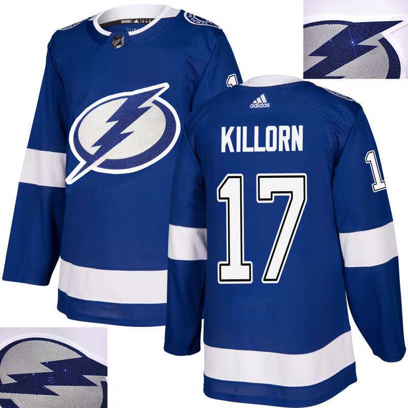 Lightning #17 Killorn Blue With Special Glittery Logo Adidas Jersey
